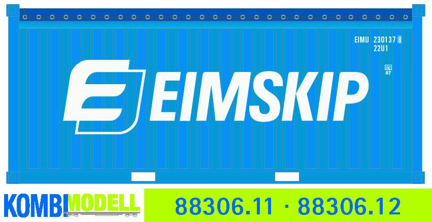 Kombimodell 88306.12 Ct 20' Open-Top (22U1) »Eimskip« Logo neu ═ SoSe 